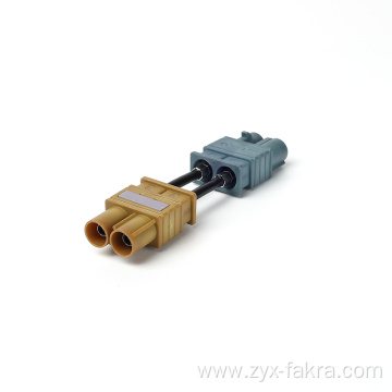 Dual male FAKRA connectors